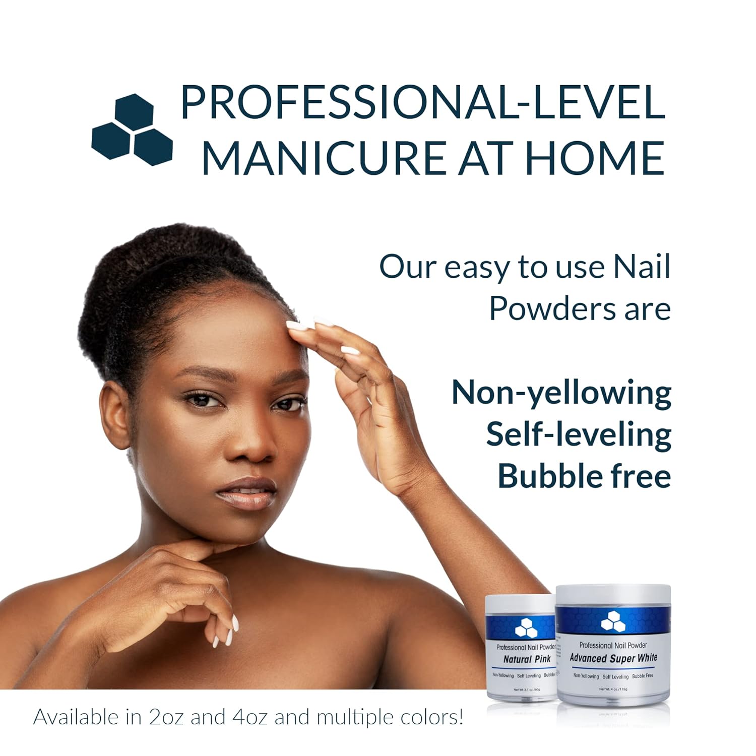 DeEnti Pink & White Acrylic Nail Powder Set, Medium Pink 2oz + Bright White 2oz, Professional Nail Powder for Manicure, Nail Art, Fake Nails, Nail Carving and Extensions : Beauty & Personal Care