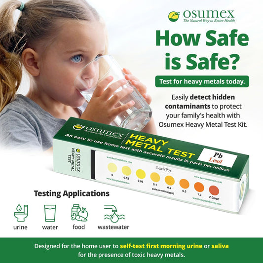 Heavy Metals Lead Test Kit 1 Pack - Home Water Testing Kits For Drinking Water, Lead Water Test Kit, Lead Testing Kit & Heavy Metal Test Kit For Water, Urine, Food, Paint, & Other Materials
