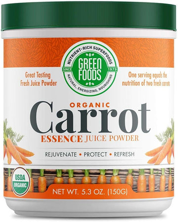 Green Foods - Carrot Essence, 5.3 Oz Powder