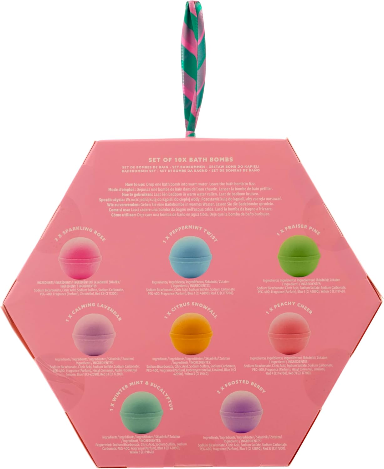 Yes Studio Bath Bomb Gift Set 10 Scented Bath Bombs 10 X 25G