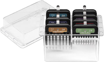 Andis 33655 Premium Clip Animal Comb Set β Built With Plastic, Includes 7 Color Coded Combs Of Different Sizes, Metal Clip To Attach Comb - Fits Ultra Edge & Ceramic Edge Blades, Multicolor