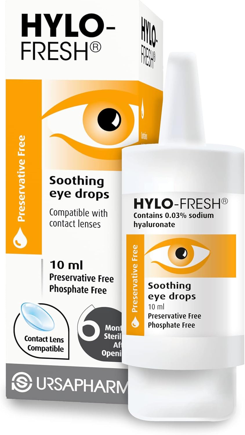 Hylo Fresh – Preservative Free - Soothing, Lubricating Eyedrops For Irritated Or Mild Dry Eye – 10Ml