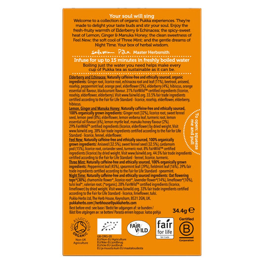 Pukka Herbal Tea Collection Pack 20 Sachets