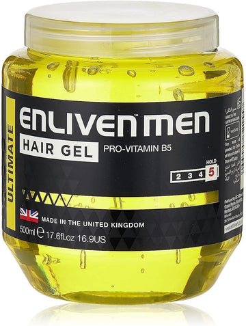 Enliven Xl Ultimate Yellow Hair Gel 500 Ml, Pack Of 1