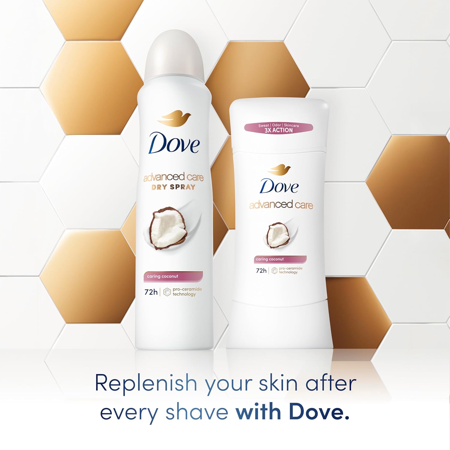Dove Advanced Care Antiperspirant Deodorant Stick For Women, Shea Butter, For 48 Hour Protection And Soft And Comfortable Underarms, 2.6 Oz : Beauty & Personal Care