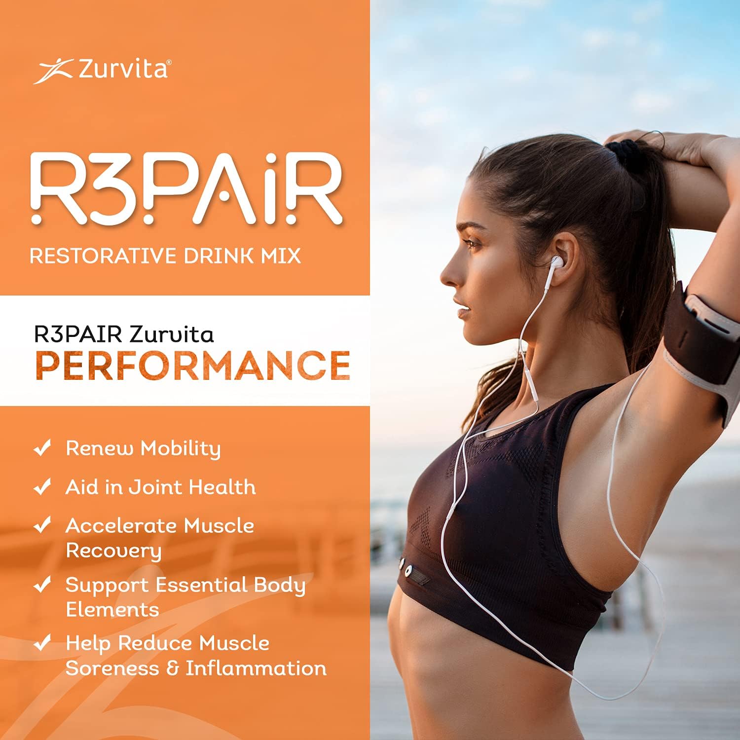 Zurvita R3Pair Restorative Drink Mix with Prickly Pear Extract, 7.14 f