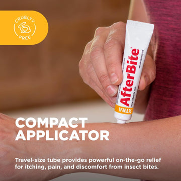 After Bite Xtra Formula - Itch Relief With Diphenhydramine Hcl - Ideal For Mosquito & Fire Ant Bites, Bees & More - Portable Gel Formula - 0.7 Oz (4 Pack)