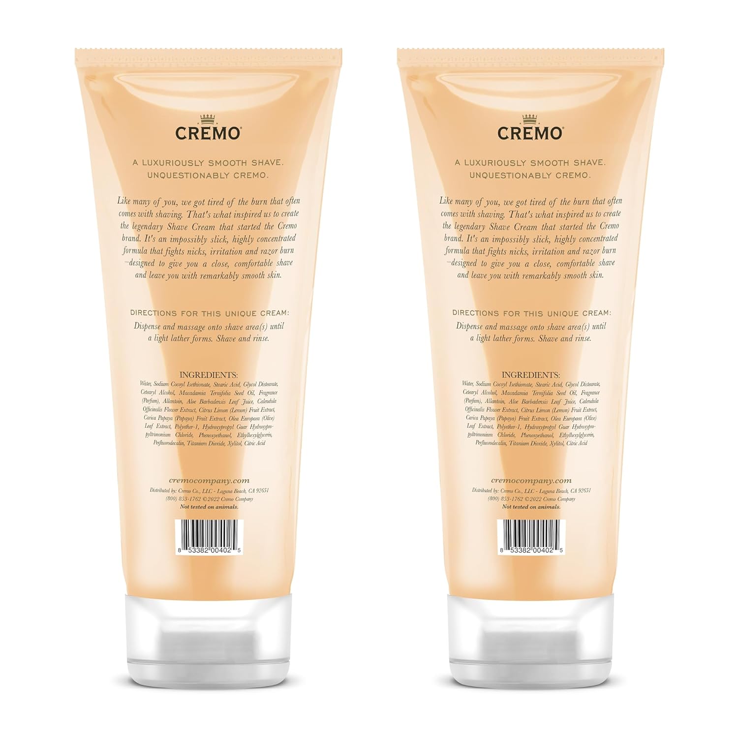 Cremo Coconut Mango Moisturizing Shave Cream, Astonishingly Superior Ultra-Slick Shaving Cream for Women Fights Nicks, Cuts and Razor Burn, 6 Fl Oz (Pack of 2) : Beauty & Personal Care