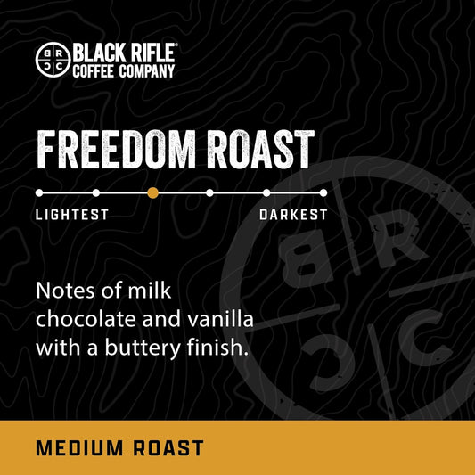 Black Rifle Coffee Company Freedom Blend, Single Serve Coffee Pods, America'S Coffee With A Hint Of Chocolate And Vanilla Tasting Notes, Supports Veterans And First Responders, Medium Roast, 12 Count