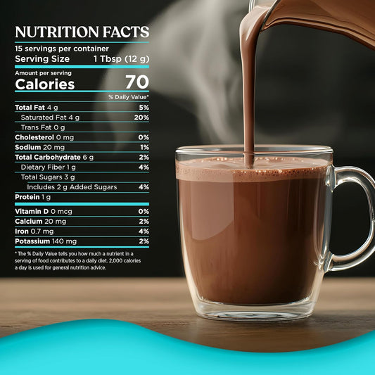 Four Sigmatic Calm Mushroom Cocoa Mix | Organic Mylk Hot Cocoa Mix With Reishi Mushroom | Vegan, Dairy Free | 15 Servings