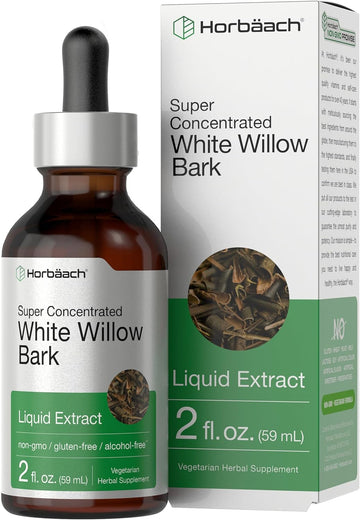 White Willow Bark Extract | 2 Fl Oz | Alcohol Free Liquid Tincture | S