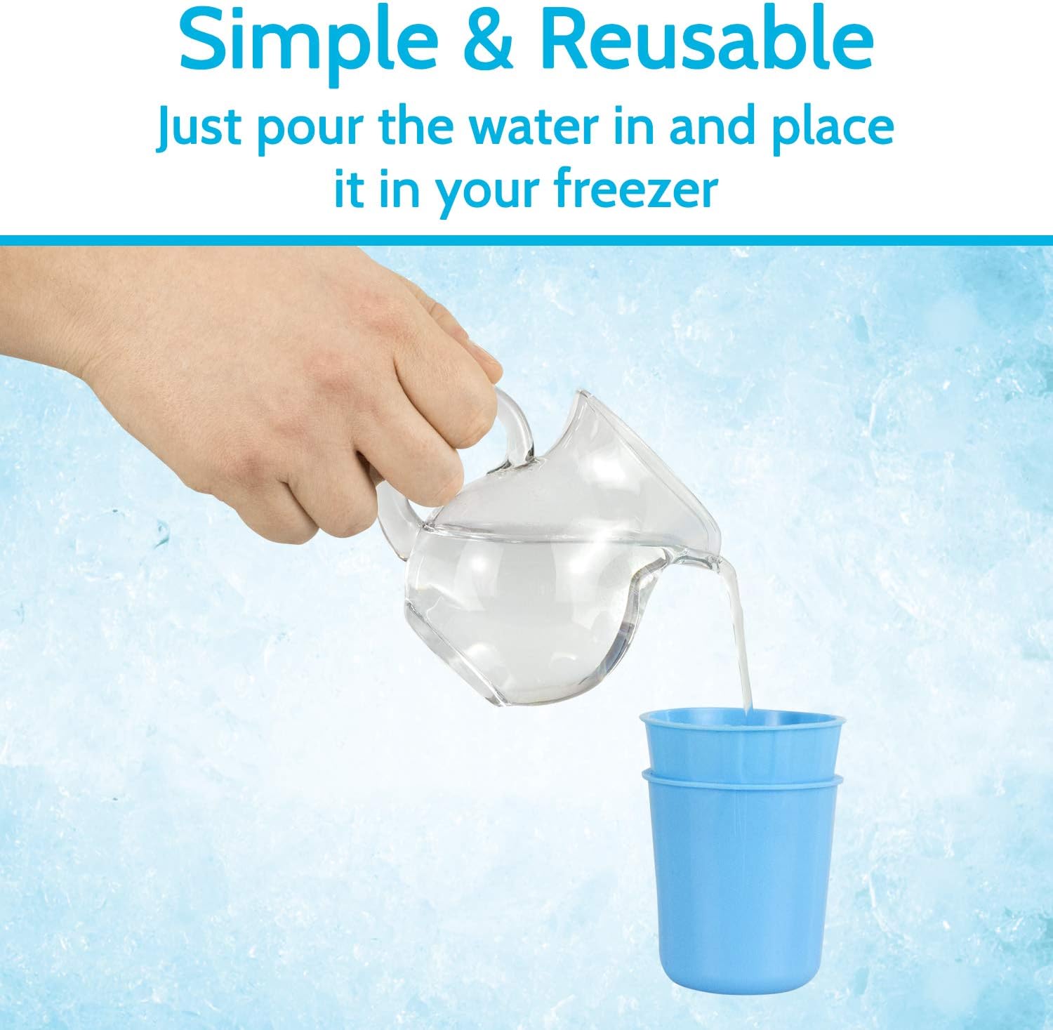 Arctic Flex Ice Massage Therapy Cups (2 Pack) - Cold Roller Tool for I