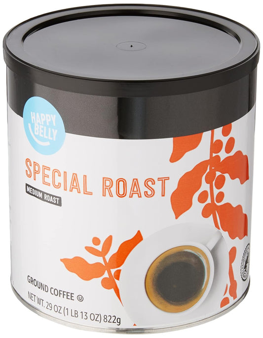 Amazon Brand - Happy Belly Special Roast Canister Ground Coffee, Medium Roast, 29 Ounce (Pack Of 1)