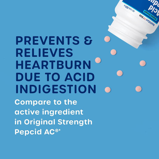 Healthcareaisle Famotidine 10 Mg - 180 Tablets - Original Strength Acid Reducer - Prevents And Relieves Heartburn Due To Acid Indigestion