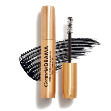 Grande Cosmetics Grandedrama Intense Thickening Mascara With Castor Oil, Volumizing, Conditioning, Buildable Formula