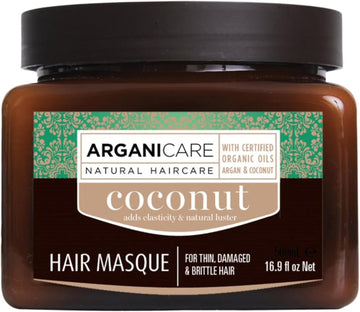 Arganicare | Coco Range | Nourishing Repair Mask | With Organic Coconut | Promotes Growth | Anti-Dandruff & Anti-Breakage | High Hydration | Dry & Damaged Hair | 500Ml