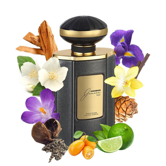 Al Haramain Junoon Oud For Unisex Arabian Perfume For Women & Men - Long Lasting Floral Woody Musk Fragrance With Grapefruit, Musk, Jasmine,Patchouli - Arabic Cologne - Eau De Parfum - 2.5Oz Edp Spray