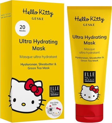 Geske Energizing Day Mask | Use With Hello Kitty Sonic Warm & Cool Mask | Face Mask With Vitalizing Caffeine & Taurine Extract | Revitalizing Formula | For Normal To Dry Skin | Cruelty-Free & Vegan