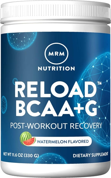 Mrm Nutrition Reload Bcaa+G Post-Workout Recovery | Watermelon Flavored | 9.6G Amino Acids | With Carnosyn | Muscle Recovery | Keto Friendly | 26 Servings