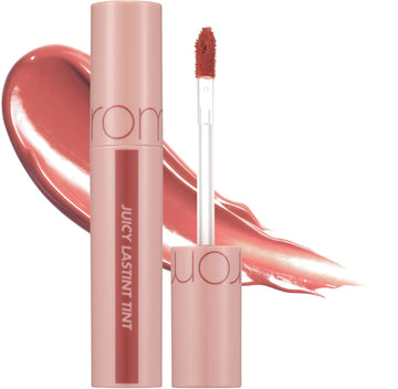 Rom&Nd Juicy Lasting Tint 23 Nucadamia, Vivid Color, Glossy Finish, Long-Lasting, Mlbb, Moisturizing, Highly-Pigmented, Clear & Natural Makeup, Lip Tint For Daily Use, K-Beauty, 5.5G / 0.2 Oz