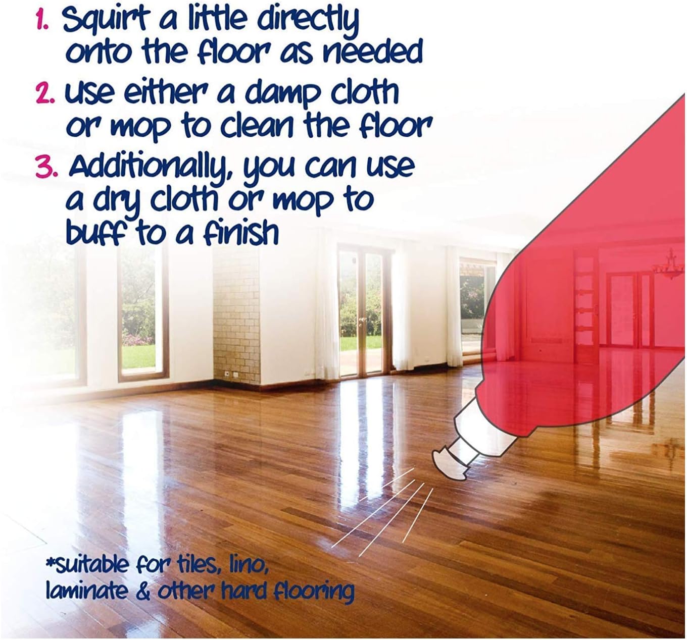 All Purpose Floor Cleaner - Pomegranate Scent - 500Ml - Pack Of 2