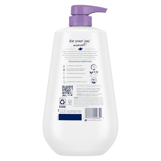 Dove Relaxing Body Wash Pump Calms & Comforts Skin Lavender Oil And Chamomile Effectively Washes Away Bacteria While Nourishing Your Skin 34 Oz 3 Count
