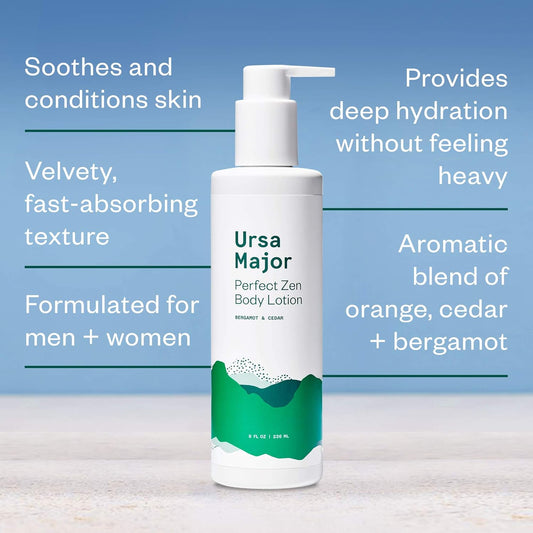 Ursa Major Natural Body Lotion | Vegan And Cruelty-Free | Moisturizes, Soothes And Hydrates Skin | Formulated For Men & Women | 8 Ounces