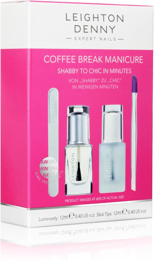 Leighton Denny Coffee Break Manicure Set - Vegan - Nail Treatments