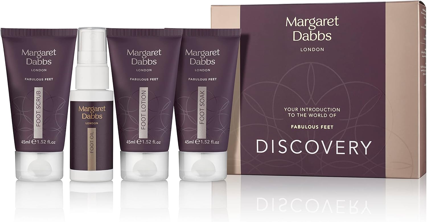 Margaret Dabbs Fabulous Feet Discovery Kit with Foot Soak 45ml, Foot Scrub 45ml, Foot Lotion 45ml and Foot Oil 30ml : Amazon.co.uk: Beauty
