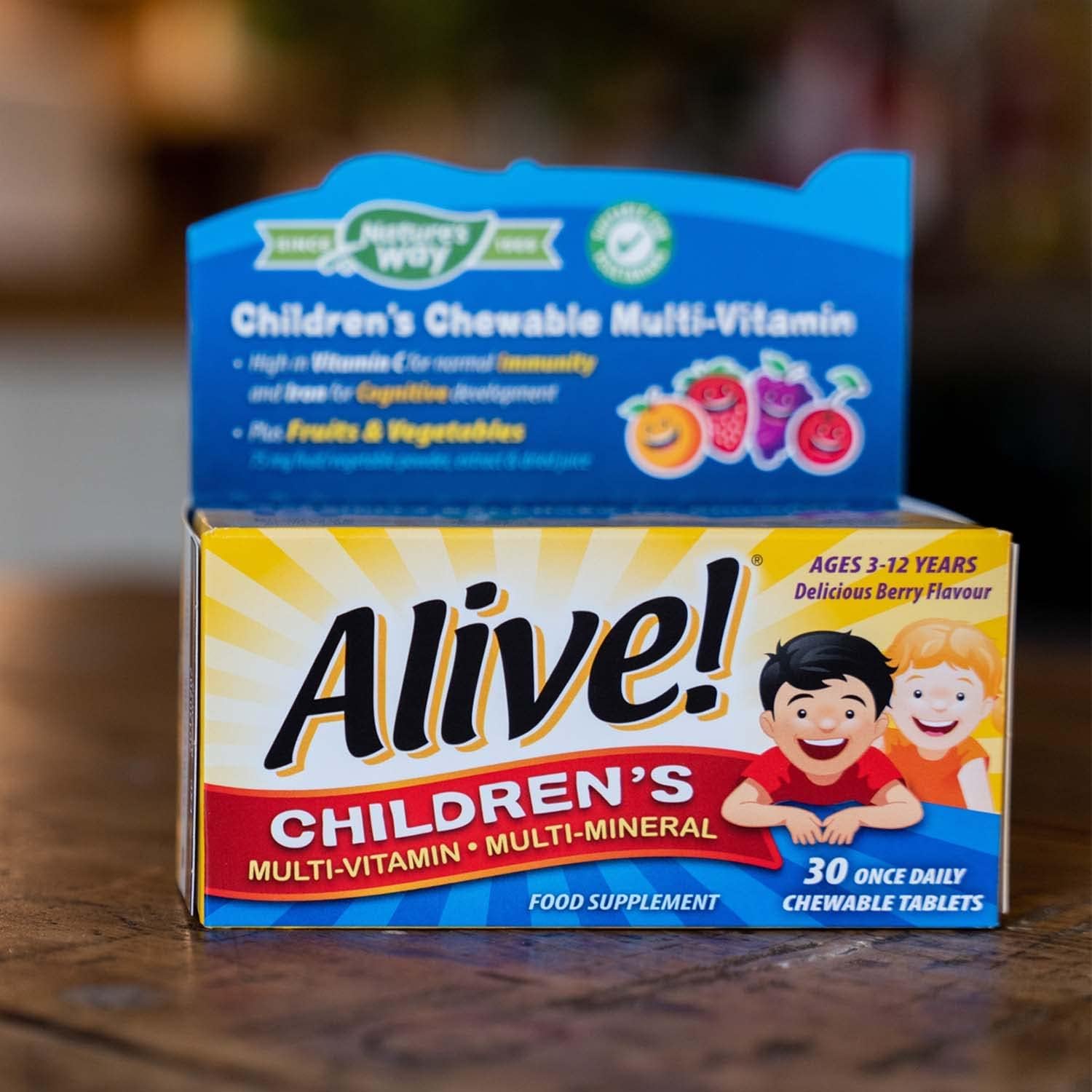Alive! Children's Chewable Multi-Vitamin OAD 30tabs (Pack of 1) : Amazon.co.uk: Health & Personal Care