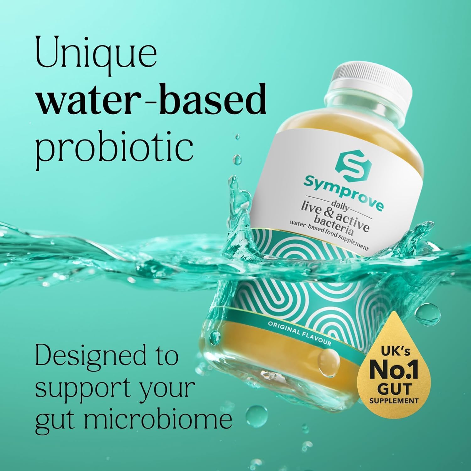 Symprove Original 1 Week Pack Daily Essential Gut Health Supplement, Probiotic Drink with Live Bacteria, Vegan - 1x500ml : Amazon.co.uk: Health & Personal Care