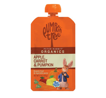 Pumpkin Tree Peter Rabbit Organics Apple, Carrot And Pumpkin Puree, 4.4 Ounce (Pack Of 10)