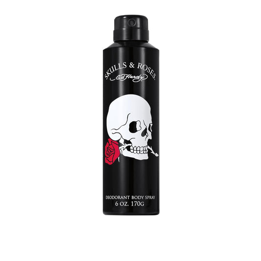 Ed Hardy Skulls & Roses Men'S Deodorant & Fragrance Body Spray, 6 Oz : Beauty & Personal Care