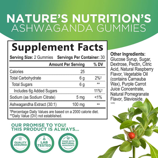 Ashwagandha Gummies For Women & Men - 3000Mg Equivalent, Best Ashwagandha Supplement For Natural Stress Support, Energy & Immune Support, Vegan Ashwa Root Extract Supplements Calm Gummy - 60 Count