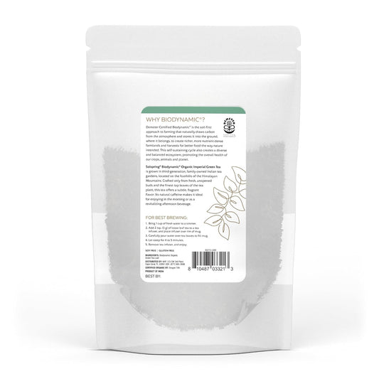 Dr. Mercola Solspring Biodynamic Organic Imperial Green Loose Leaf Tea, 4 Oz. (Pack Of 3), Naturally Caffeinated, Non Gmo, Soy Free, Gluten Free, Usda Organic, Demeter Biodynamic Certified