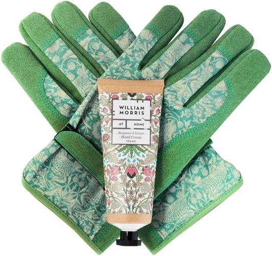 William Morris At Home Gardening Glove Set With Hand Cream 100Ml