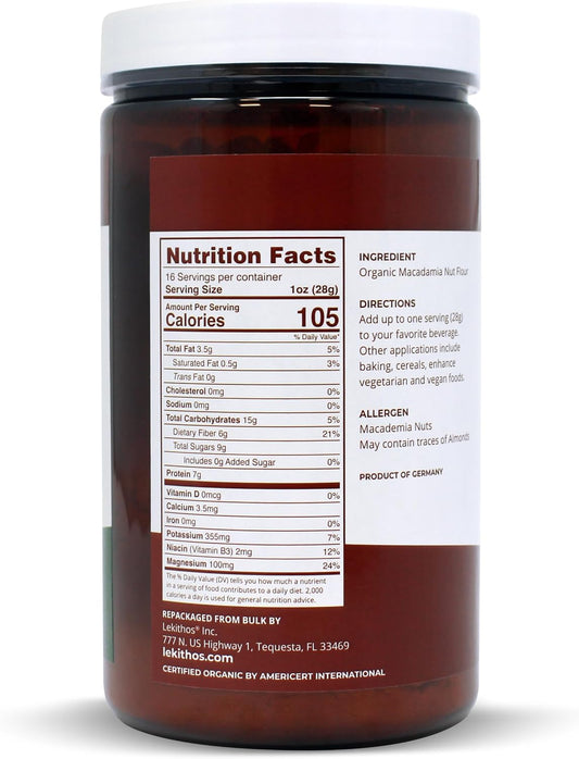 Lekithos Organic Macadamia Protein (Organic Macadamia Protien)