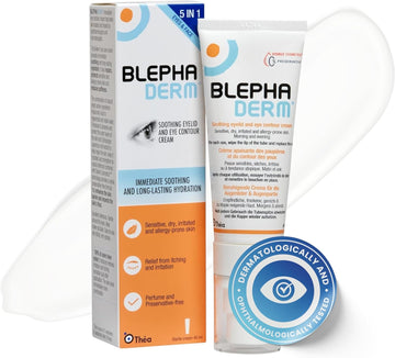 Blephaderm® Soothing Eyelid And Eye Contour Cream - Soothes, Protects, Repairs, Moisturises And Reduces Puffiness - For Sensitive, Dry, Irritated, Skin Around The Eye Area. 40Ml