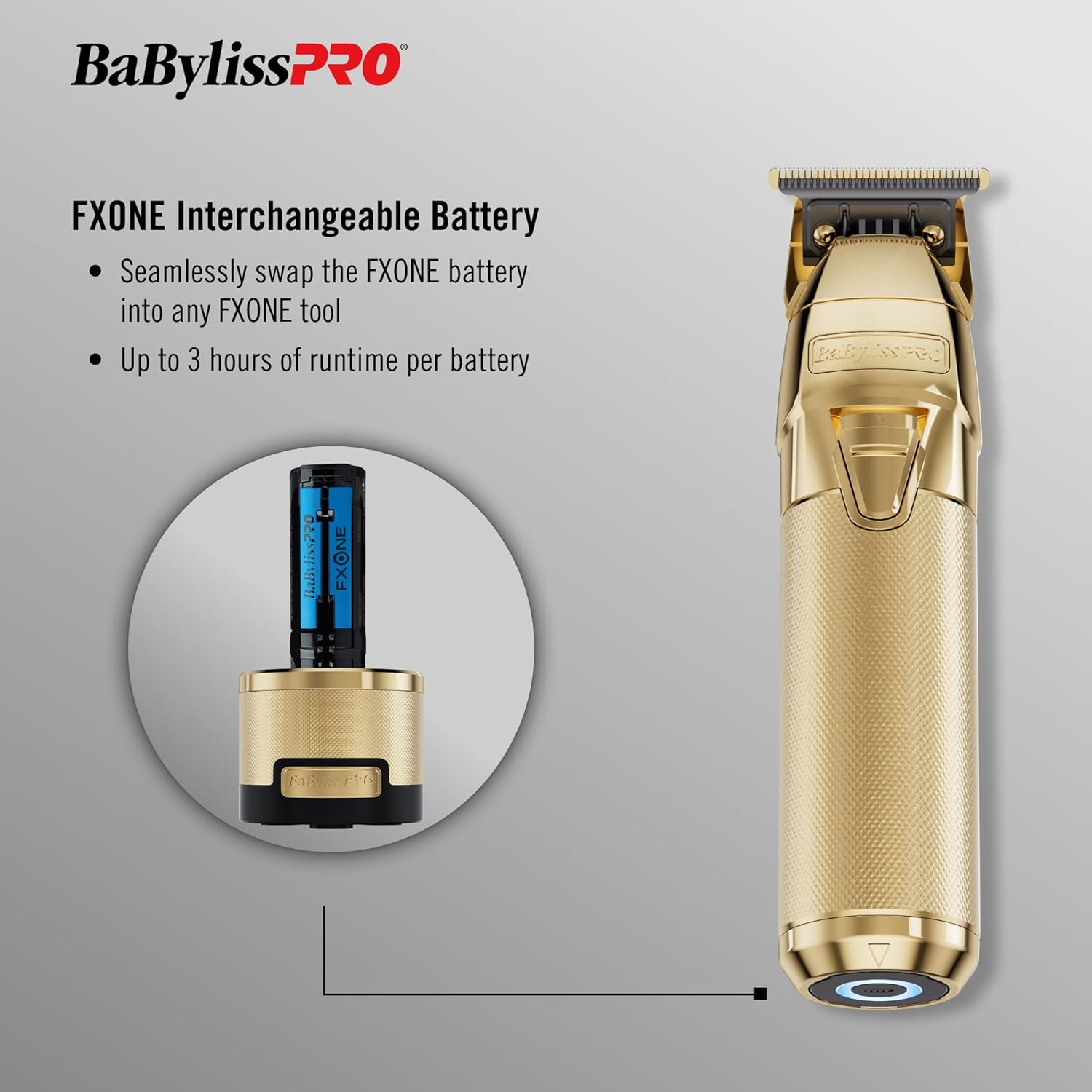 Babylisspro Fxone Rosefx All Metal Trimmer With Interchangeable Battery : Beauty & Personal Care