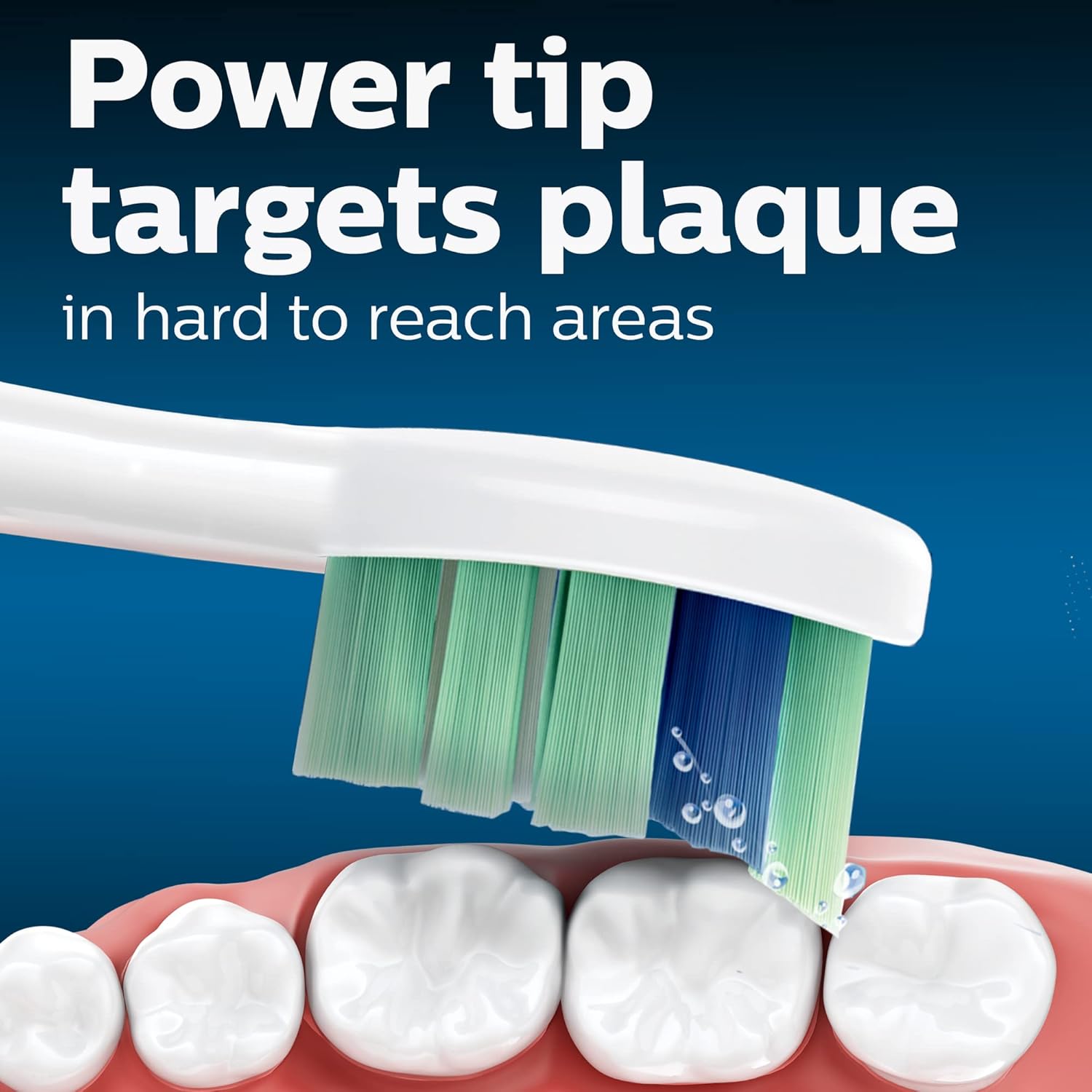 Philips Sonicare Genuine C2 Optimal Plaque Control Toothbrush Heads, 3 Brush Heads, White, Hx9023/65