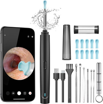 Ear Wax Removal Tool Camera, 1296P Hd Camera And 6 Led Lights, Ear Cleaner With Camera, 1296P Hd Camera And 6 Led Lights, Ear Cleaning Kit, Ear Wax Removal Kit