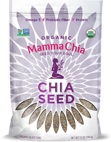Mamma Chia Organic Chia Seeds, Black, 12 Ounce (Pack Of 1)
