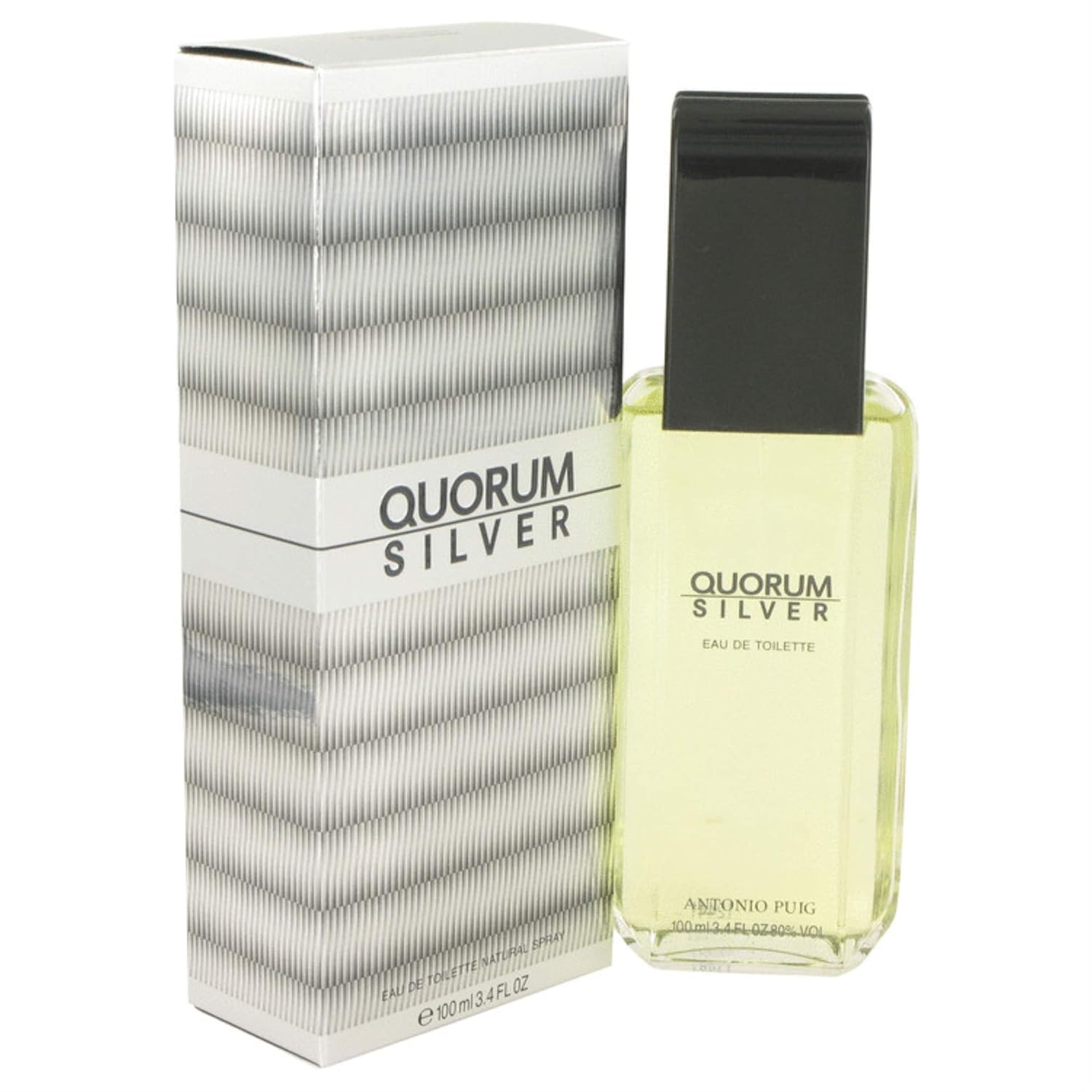 Quorum Silver By Puig Eau De Toilette Spray 3.4 Oz : Beauty & Personal Care