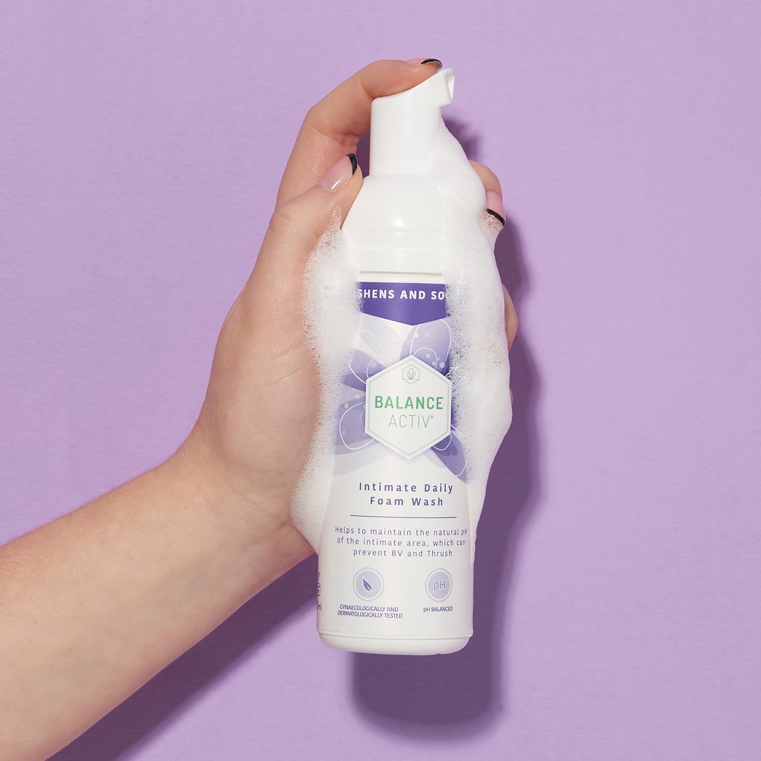 Balance Activ pH Balanced Intimate Daily Foam Wash, Relieves Vaginal and Vulval Discomfort (150ml) : Amazon.co.uk: Health & Personal Care