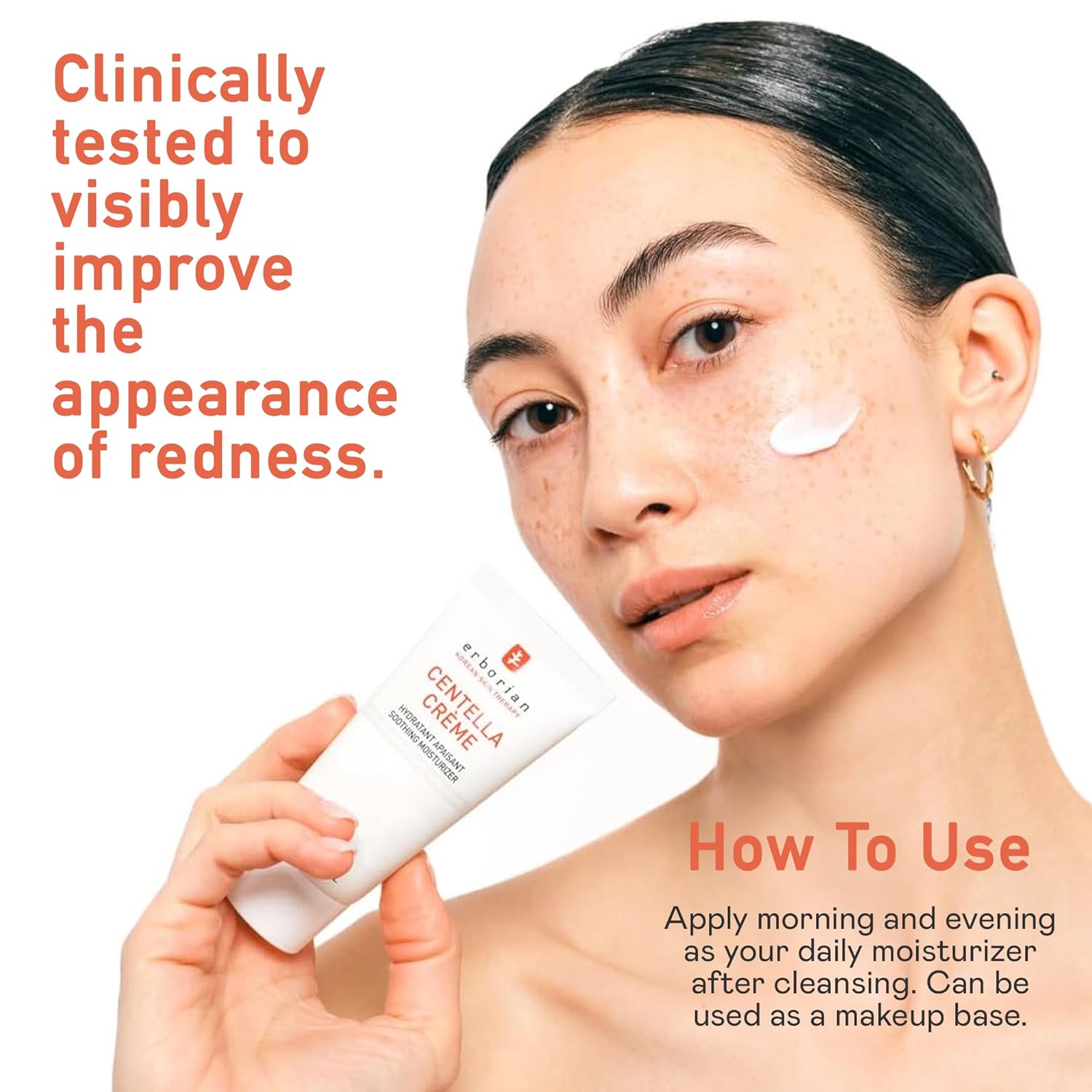 Erborian Face Moisturizer Cream Centella Cream - Ultra Light-Weight Facial Moisturizing Cream With Shea Butter, Hyaluronic Acid, Glycerin & Beta Glucan - Soothes & Hydrates Skin - All Skin Types, 50Ml : Beauty & Personal Care