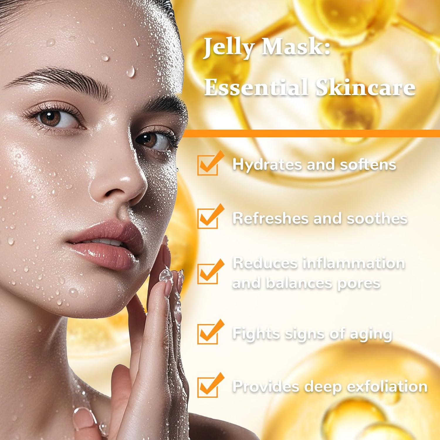 Nielies Jelly Mask For Facial Professional- Peel Off Hydro Face Mask Powder For Hydrating & Cleaning - 23 Fl Oz (24K) : Beauty & Personal Care