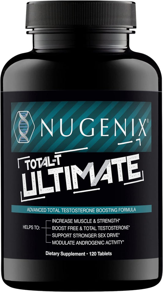 Nugenix Total-T Ultimate Free And Total Testosterone Booster For Men & Nugenix Thermo Fat Burner For Men Bundle