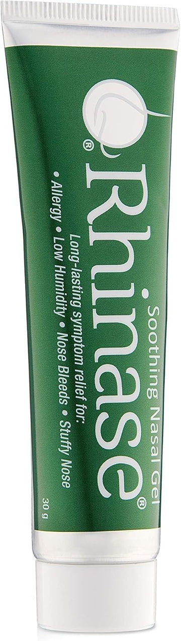 Rhinase Allergy Relief Lubricating Nasal Gel – Steroid Free, Dual Wetting Agent & Salt Formulation (1 Oz.) For Nasal Dryness Nosebleeds Saline Gel For Nose…