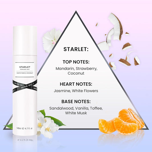 Starlet Perfume Mist By So… Fruity, Musky, Woody Perfume - Lasting Up To 6 Hours - Ideal Body Spray Gifts For Women - 4.7 Oz