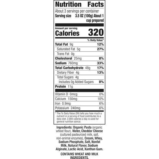 Annie'S Deluxe Macaroni And Cheese With Organic Pasta, Classic Real Cheddar Cheese And Shells, 11.3 Oz